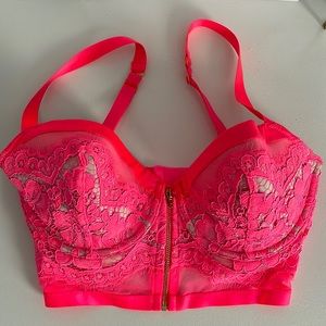 Victoria’s Secret Long-Line Front Zip Ballonette Bra